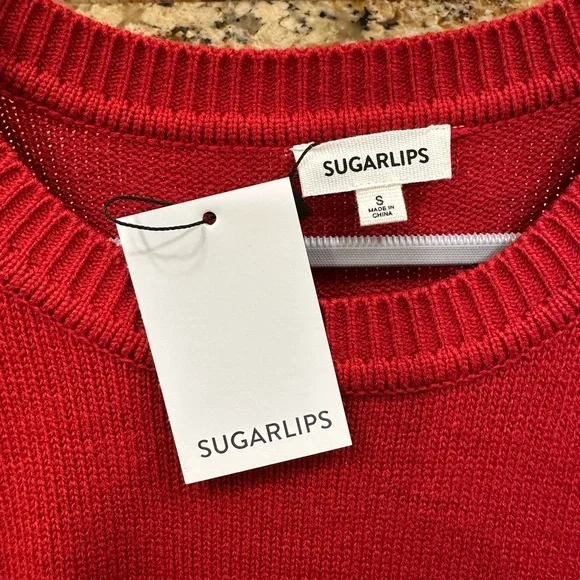 Sugarlips Balloon Sleeve Sweater Dress - Picture 5 of 5